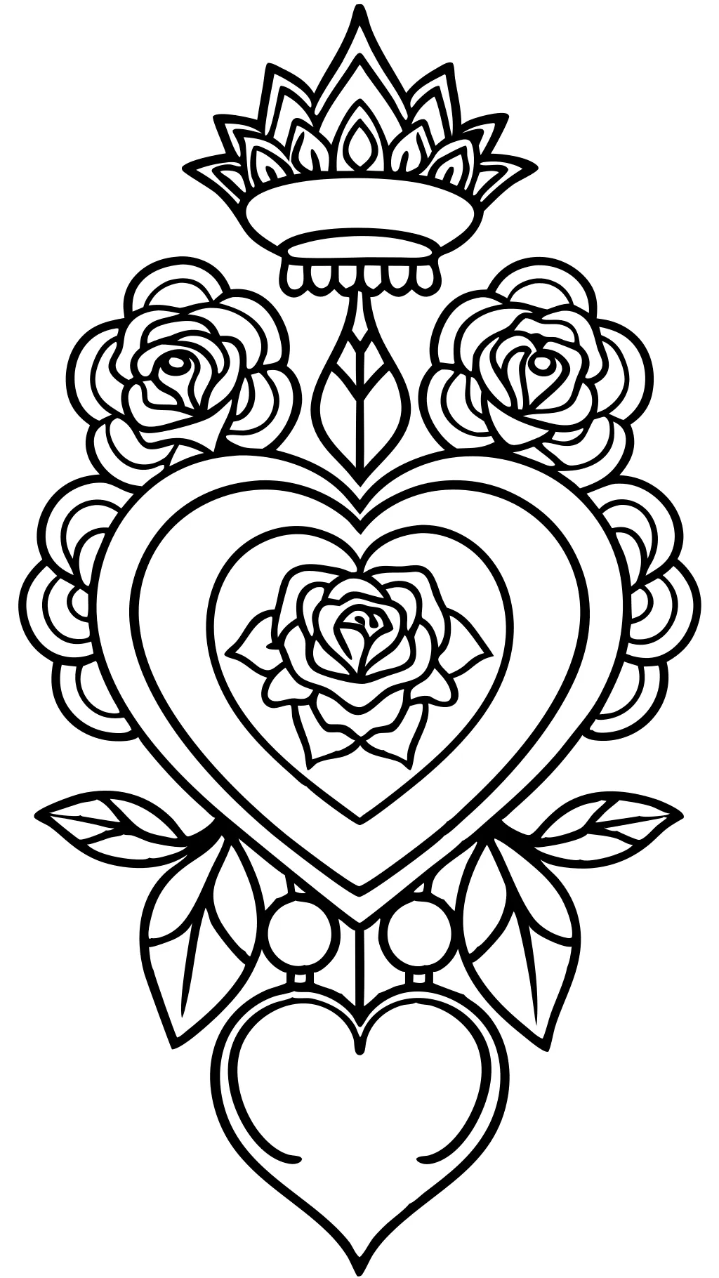 coloriages de la Saint-Valentin pour adultes